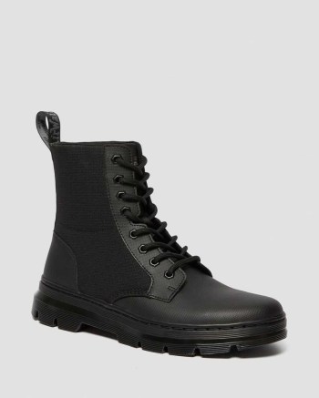Dr Martens Combs II Poly Lifestyle Topanky Panske Čierne | 5812-FHMPX